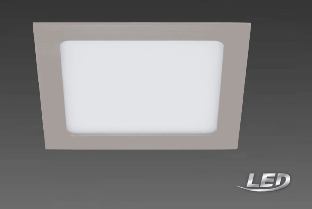 Briloner Flat In LED Einbaulampe 12W IP44 Matt-Nickel