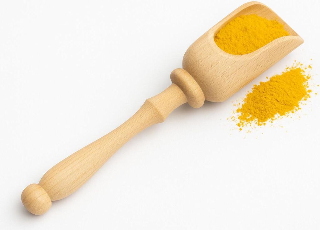 Gewürzschaufel mit Griff - Mini | Mini-Küchenspatel | Gewürzmessbecher | Kleine Schöpfkelle aus Holz | Mini-Schaufel