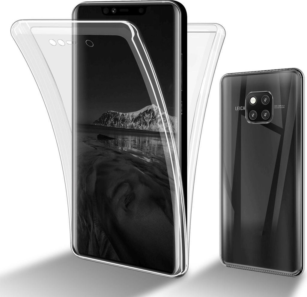 Cadorabo Schutzhülle für Huawei MATE 20 PRO Hülle in Transparent 360° Etui Full Body Handyhülle Cover Case