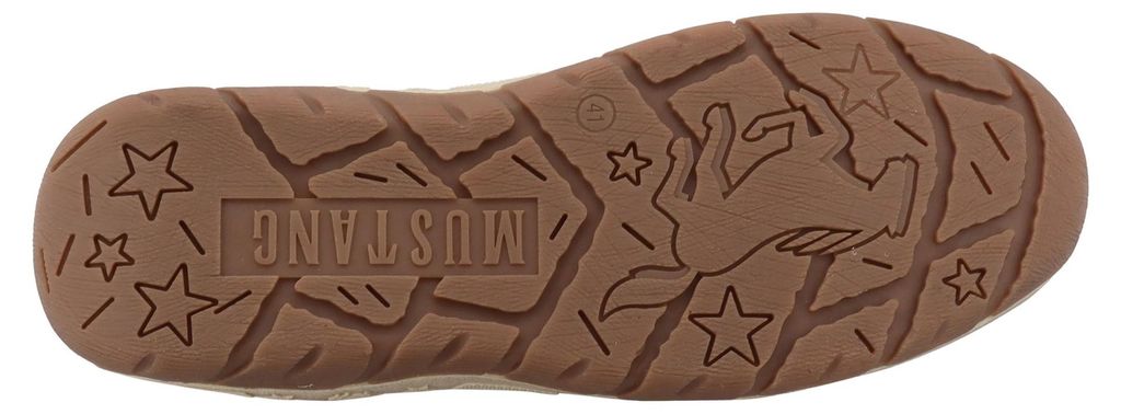 Mustang Herren Slipper mit Reißverschluss sportlich Sneaker 15M0181005, Größe:43 EU, Farbe:Braun