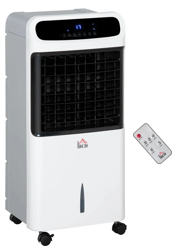 Refroidisseur d'air 4 en 1 avec réservoir 12L et roulettes pour maison