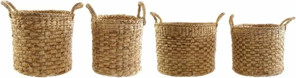 Set de 4 Paniers en Jute DKD Home Decor - Rangement Naturel Bohème