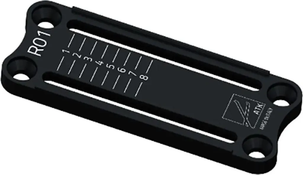 Plaque de Réglage Arrière 30 mm Noire pour Fixation Ski de Randonnée