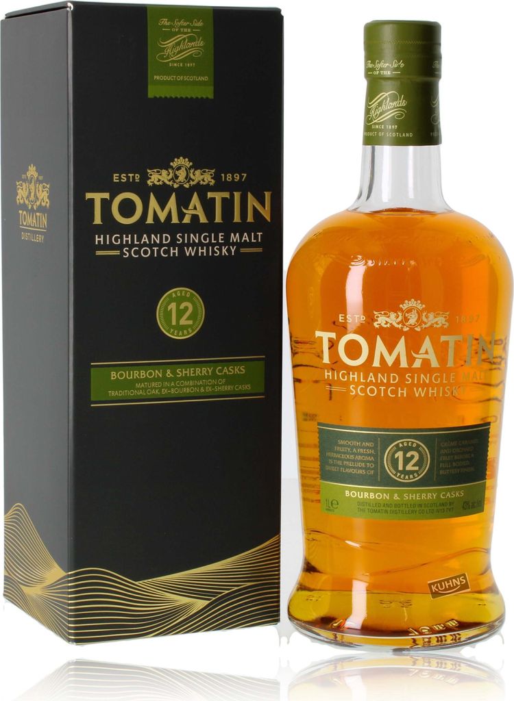 Tomatin Single Malt Whisky 12 Años Estuche Whisky Produktbild 