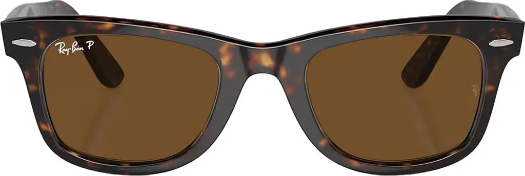 Ray-Ban Original Wayfarer lunettes de soleil en écaille et verre brun