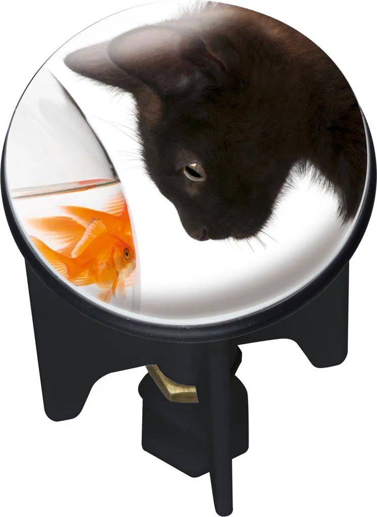Bouchon de Lavabo Design Chat WENKO Pluggy Résistant aux Températures