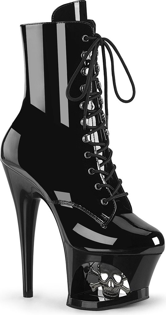 MOON-1020SK Damen Booties von Pleaser, Schwarz Glanz , EU Produktbild 