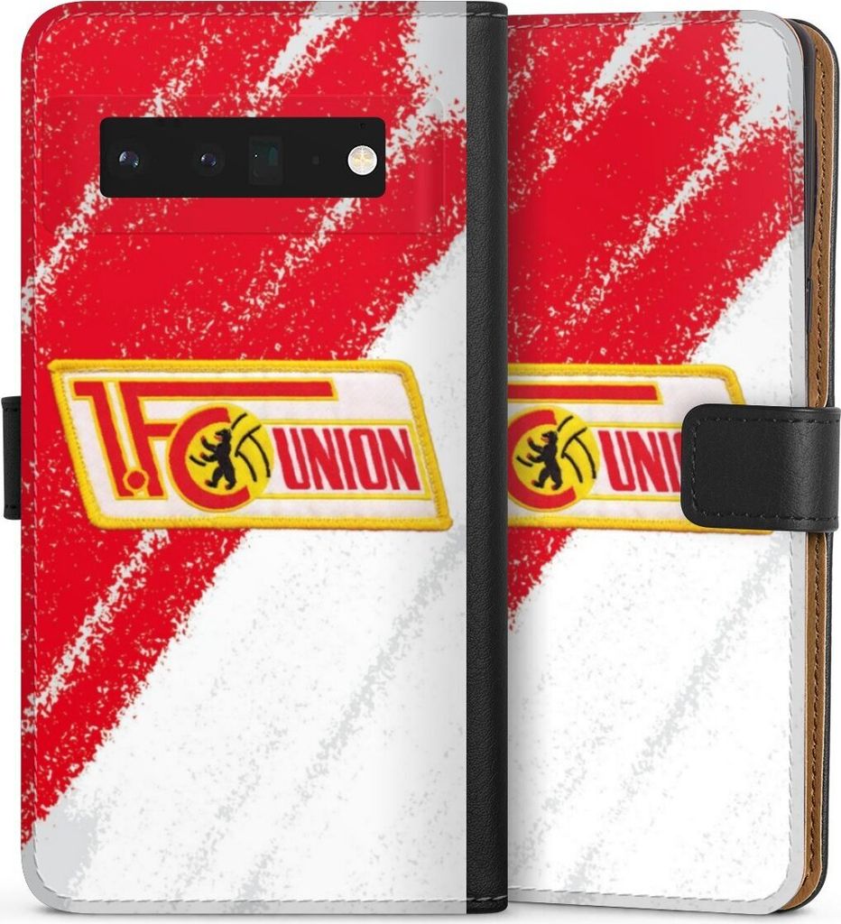 DeinDesign Klapphülle für Google Pixel 6 Pro Handytasche Lederhülle Tasche 1. FC Union Berlin Logo Offizielles Lizenzprodukt