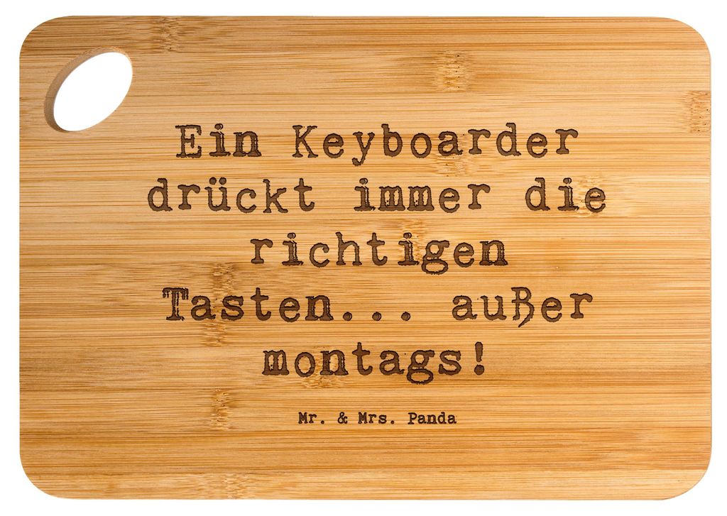 Mr. & Mrs. Panda Frühstücksbrett Spruch Keyboarder Fehler - Transparent - Geschenk, Streichinstrumente, Holzbrett, Musiker, Lernen, Klaviere, Key...