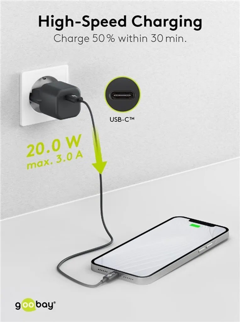 Kit Charge Rapide iPhone 12 avec Prise USB-C 20W et Câble Lightning - 4