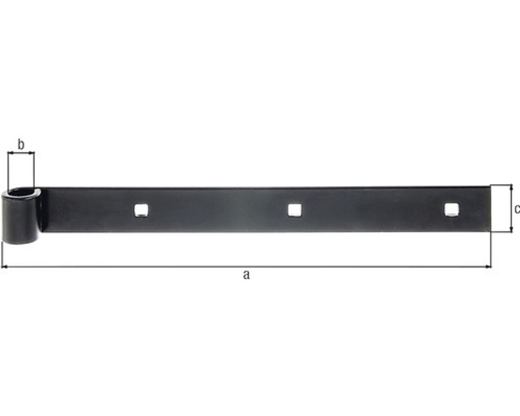 Ladenband B.30mm L.300mm STA schwarz ku.-besch.ger. Produktbild 