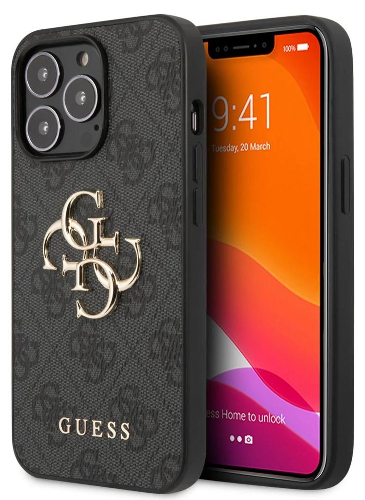 Guess GUHCP13L4GMGGR iPhone 13 Pro 6,1" sivý tvrdý kryt 4G Obrázok produktu 