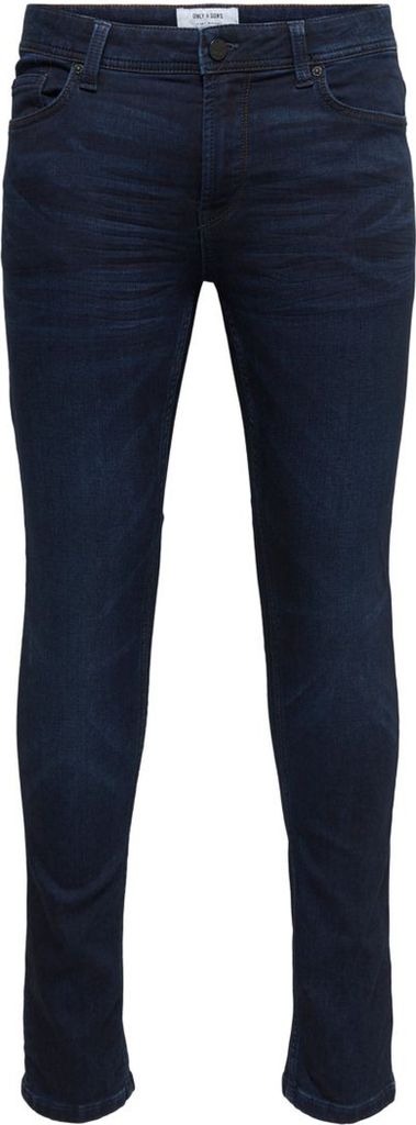ONLY & SONS Slim Fit Jeans Basic Denim Hose ONSLOOM Tapered Trousers Stone Wash Größe: 30W / 34L