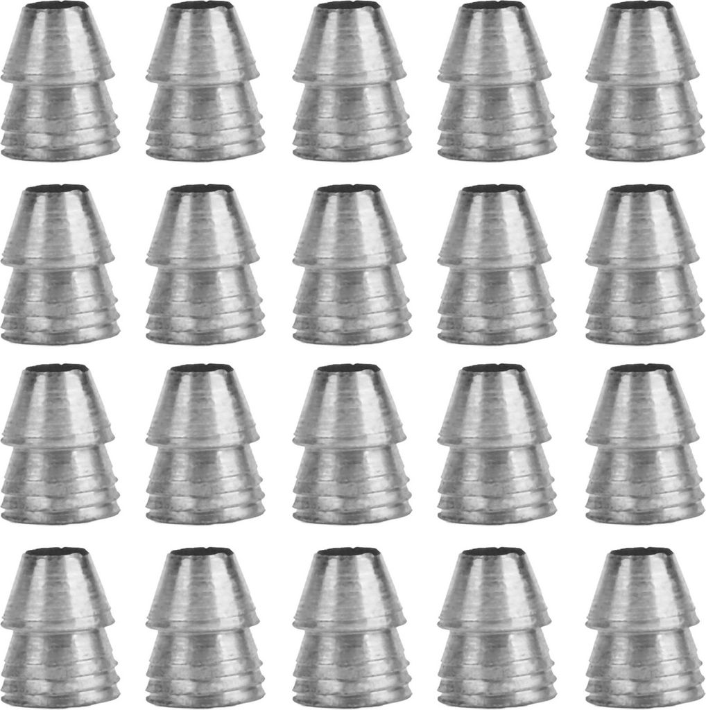 20 Stück Sicherheitskeile mit rundem Griff, Stahlhammer-Spaltkeil-Set für Axt, Klauenschlitten, Durchmesser 13 mm