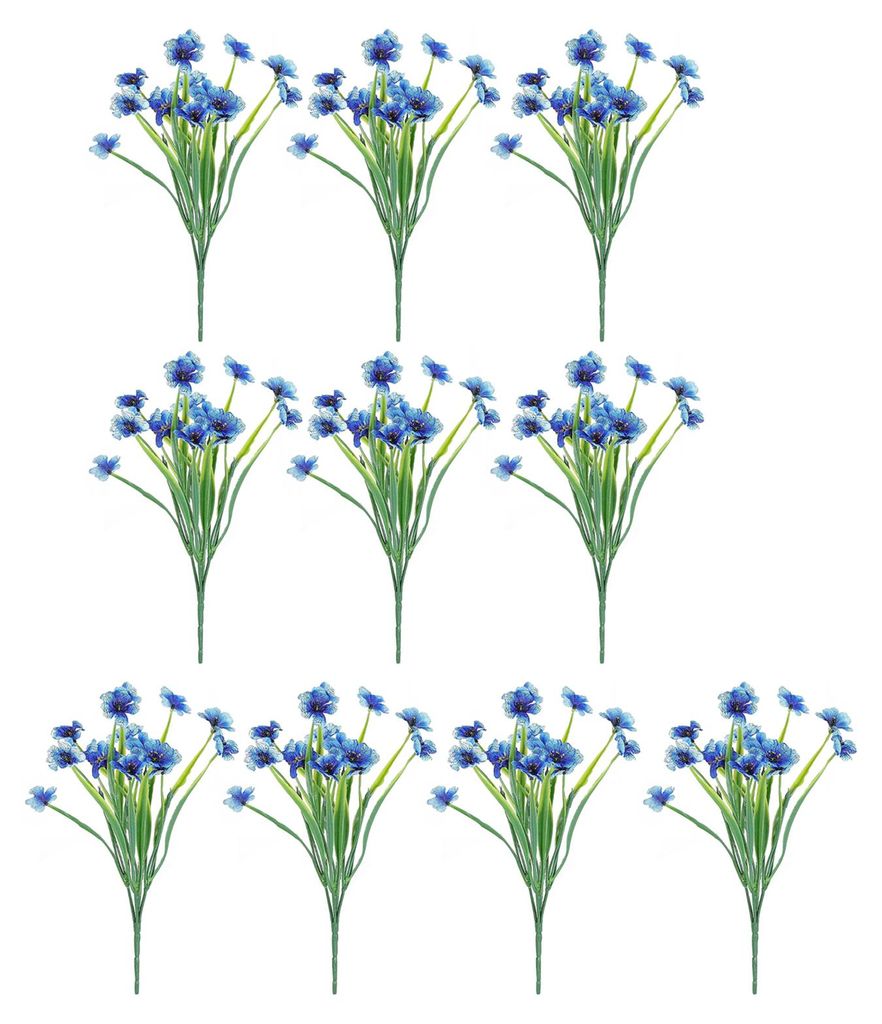 Künstliche Blumen, höhenverstellbar, farbecht, handgefertigt, realistische Seidenblütenblätter, kein Gießen nötig, für sonnenlichttaugliches...