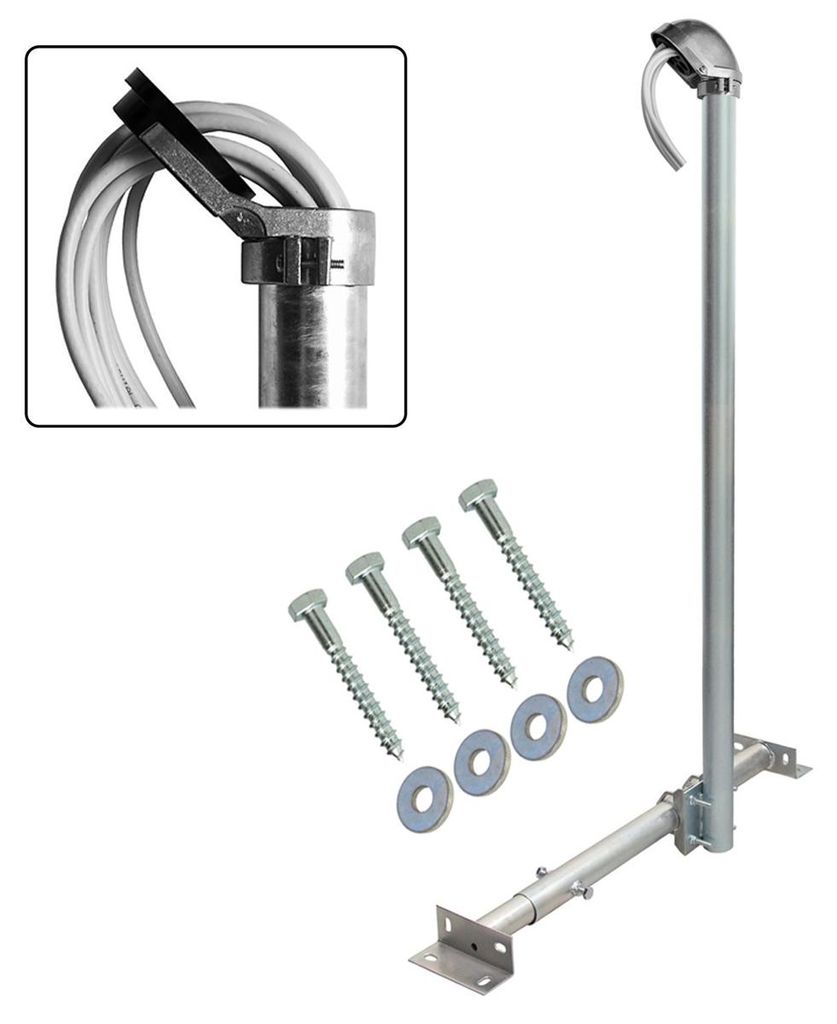 PremiumX BASIC X120-48 SAT Teleskop-Dachsparrenhalter Mast Produktbild 