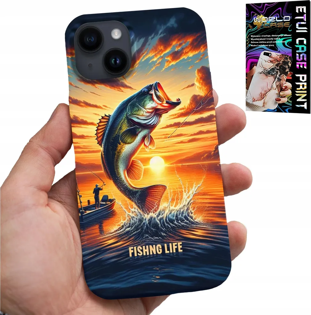Kit iPhone 14 Plus Custodia 'Voglia di Pesca' e Vetro Salvadisplay