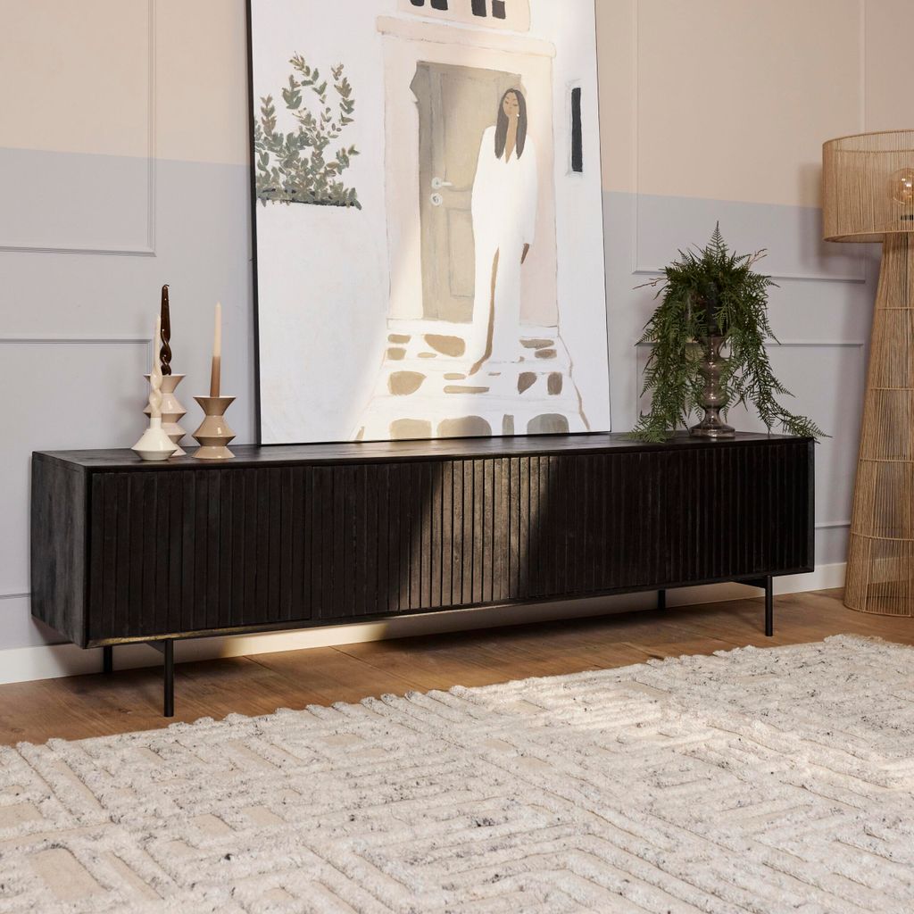 Starfurn - TV-Schrank Madison Black - 210 cm