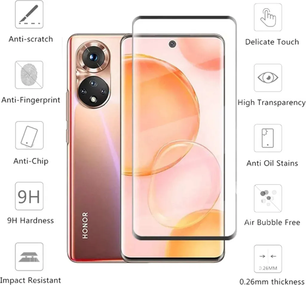 Vetro Protezione Honor 60 Pro 4D Curvo H9 Blindato - 2 Unità