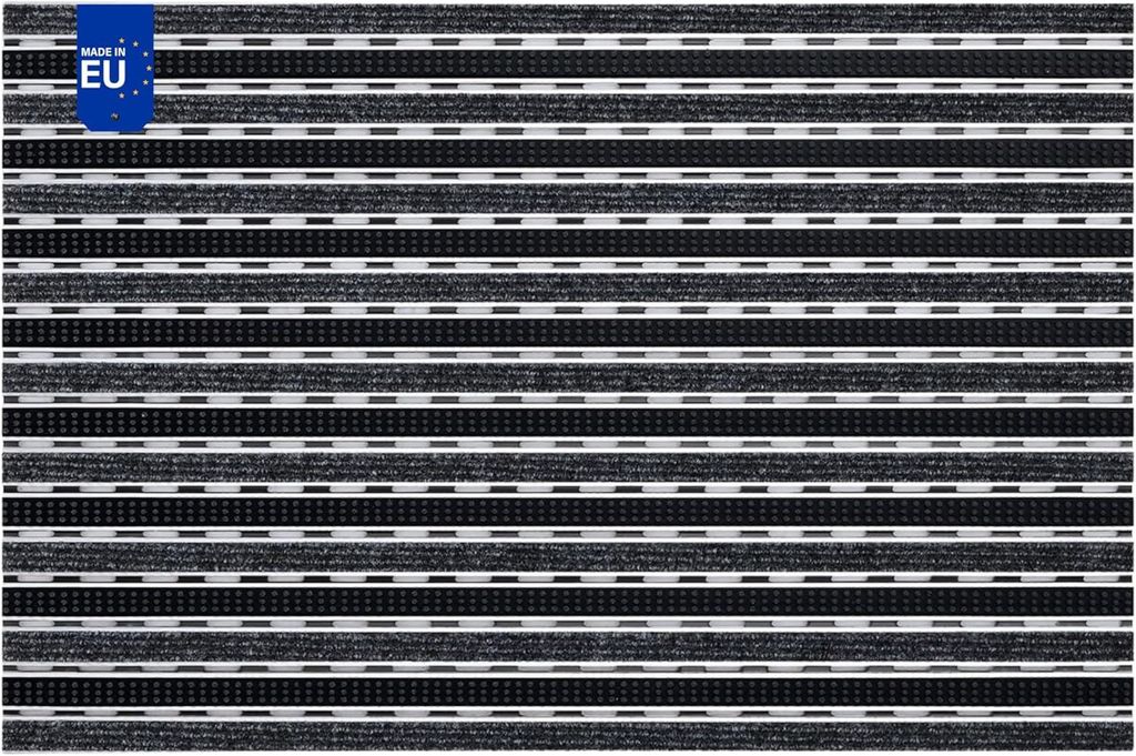 POLENTEX Aluminium Fußmatte für Türen mit Rahmen 80x60 cm, Produktbild 