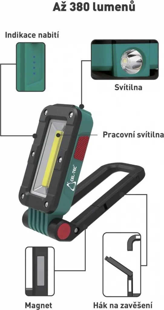Caméra d'intervention CEL-TEC WL380 magnétique pour agents de terrain - 3