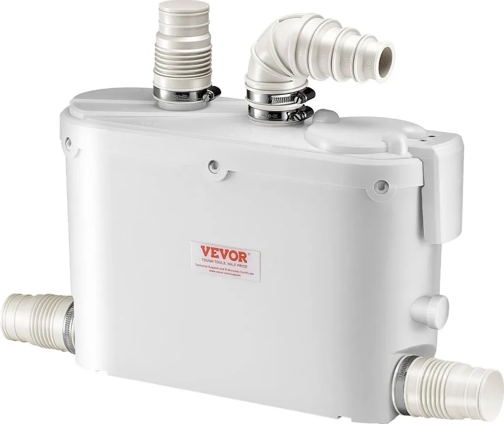 Évacuation évier impossible ? Pompe broyeuse 500W pour relevage 26 pieds