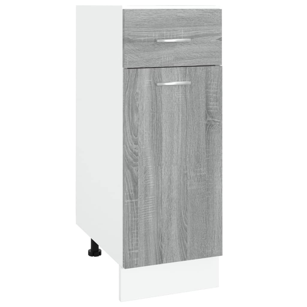 vidaXL Unterschrank mit Schublade Lyon Grau Sonoma Produktbild 