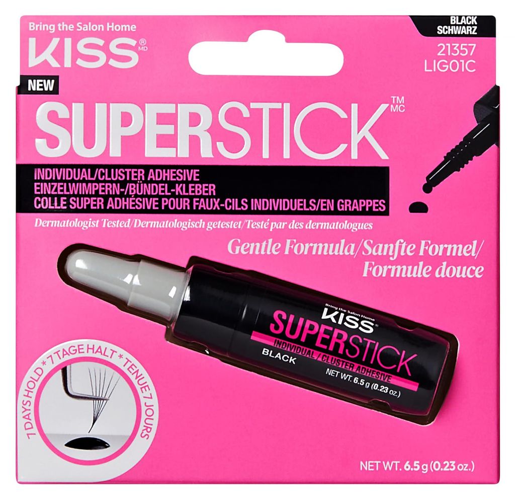 KISS Super Stick Wimpernkleber, Cluster Kleber, sanfte Produktbild 