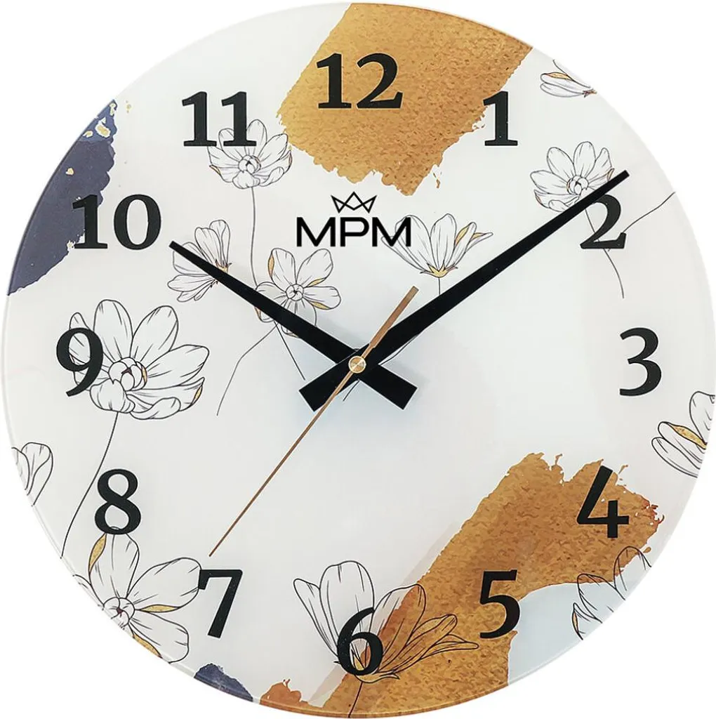 Orologio Parete Design Fiores E09.4377 - Vetro e Stile Minimal Urban