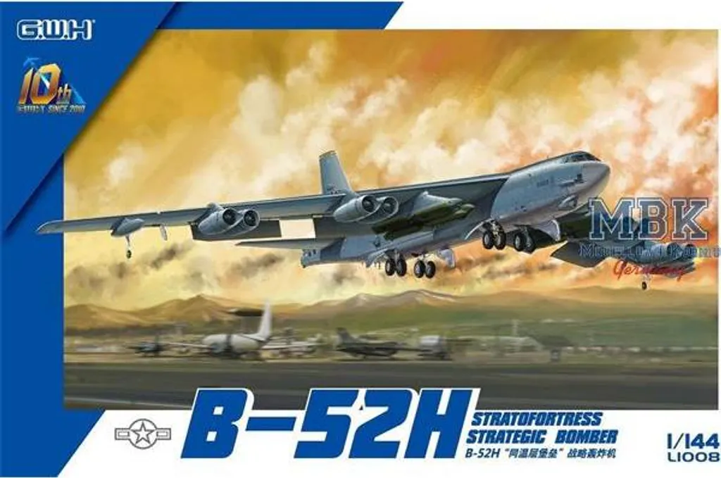 Maquette d'Avion Militaire B-52H Boeing pour Collection et Diorama