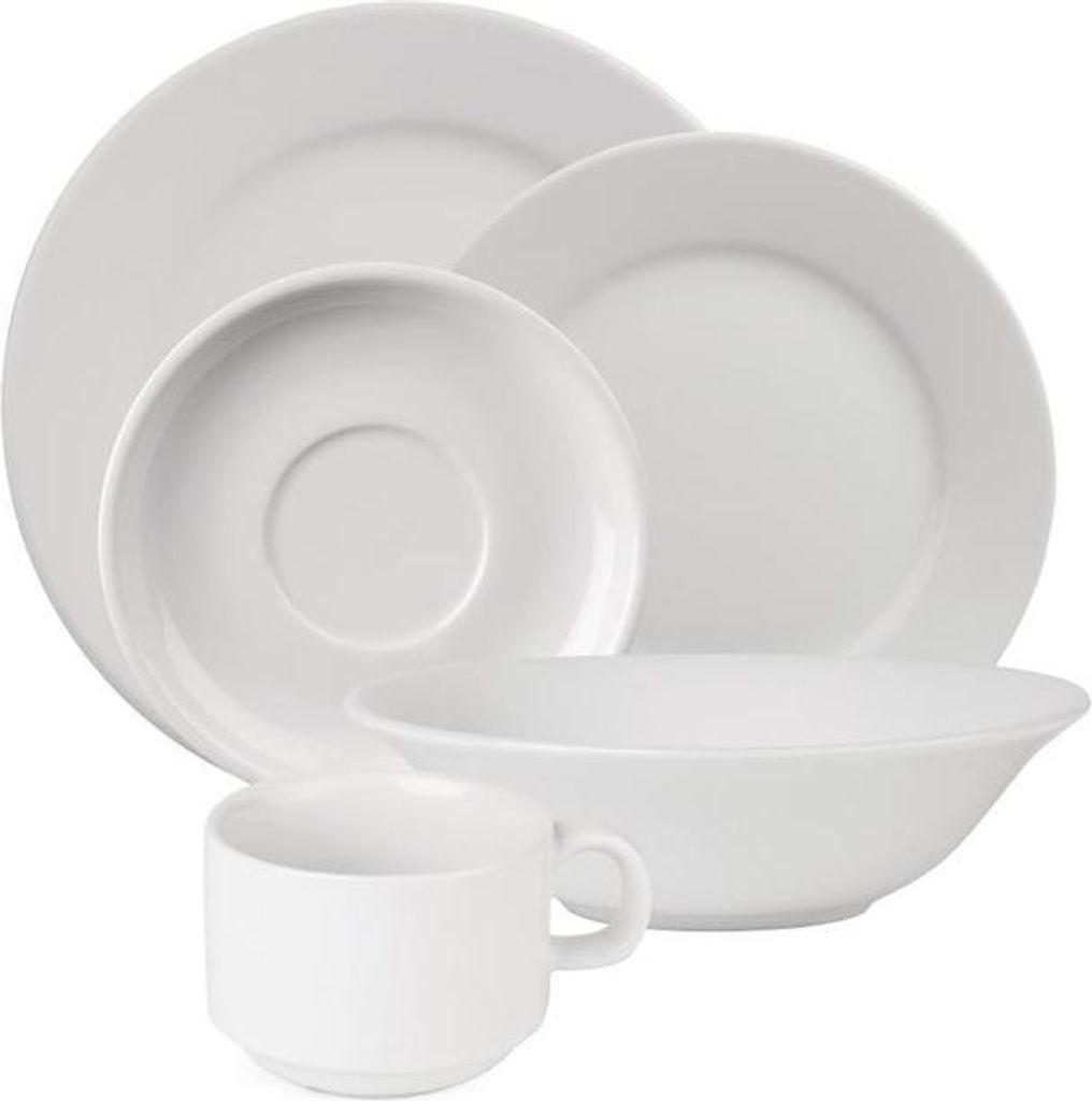 Athena Hotelware Kombiset ( a 24 Stück) - Porzellan - 120 teilig
