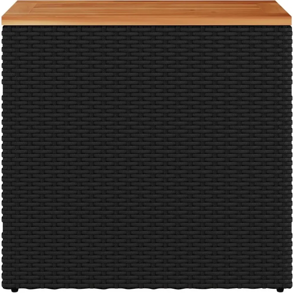 Table d'appoint jardin bois noir - Solution compacte 58x27,5x55 cm