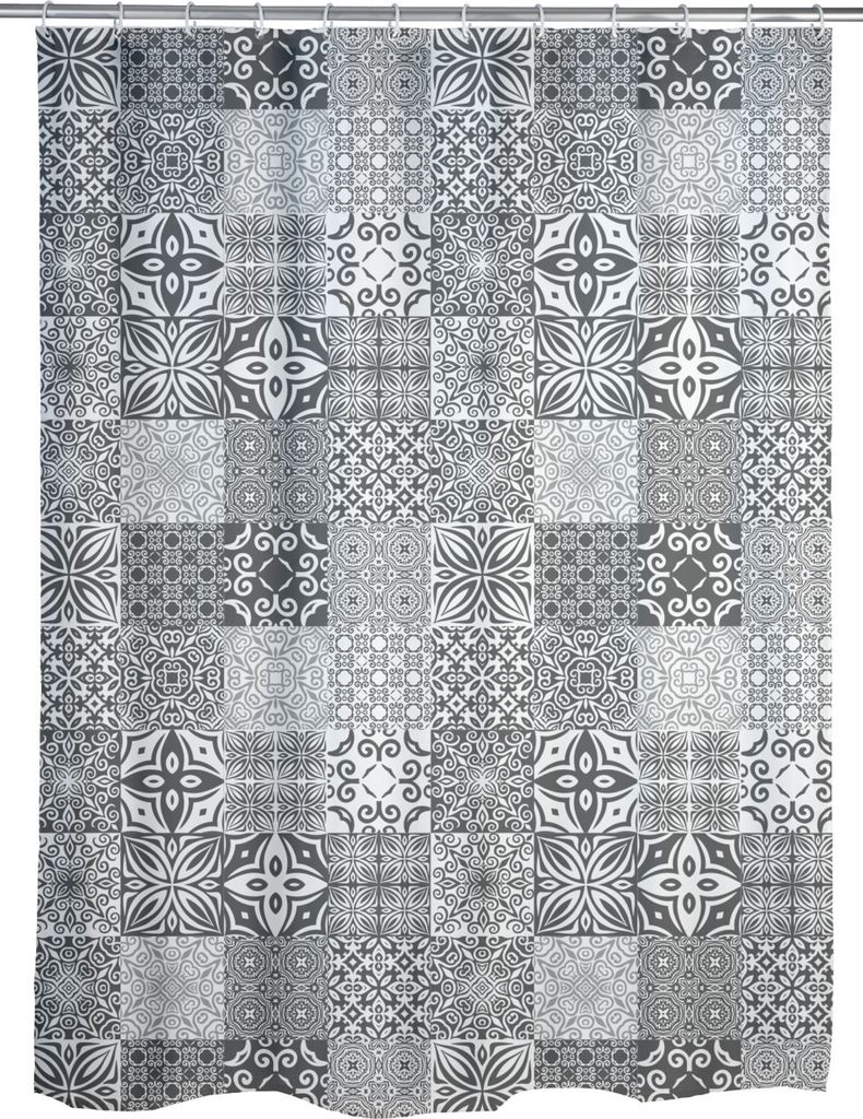 WENKO Tenda da doccia vasche da bagno 180x200 cm vasche da Immagine del prodotto 