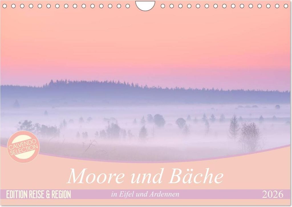 Moore und Bäche in Eifel und Ardennen (Wandkalender 2026 DIN A4 quer), CALVENDO Monatskalender