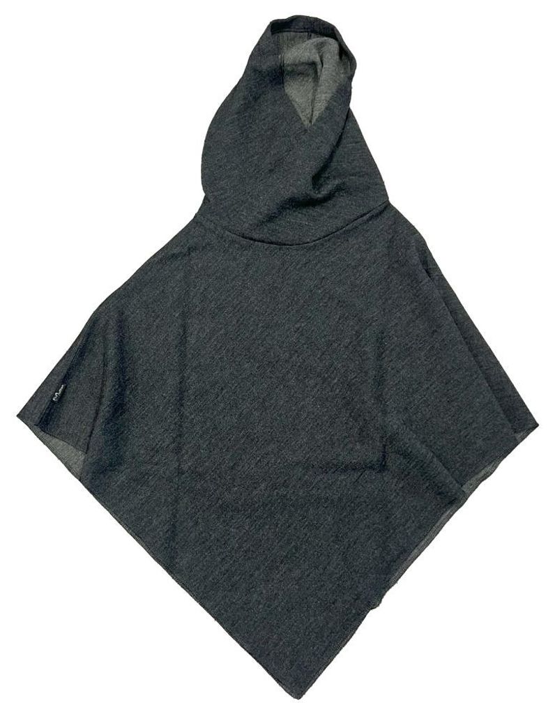 Mufflon Mu-Maxi Poncho anthracite/fels one size
