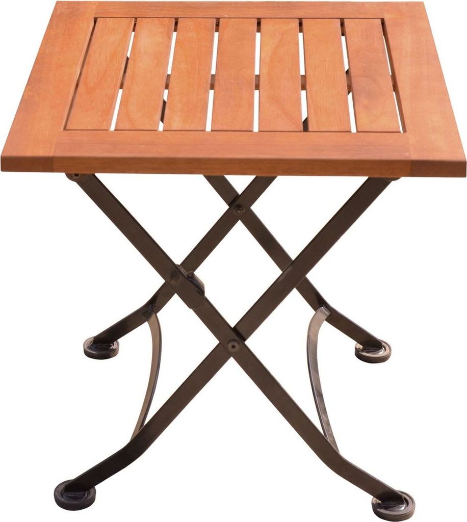 Garden Pleasure Garten Beistelltisch 45x45 Esstisch Tisch Biergarten klappbar