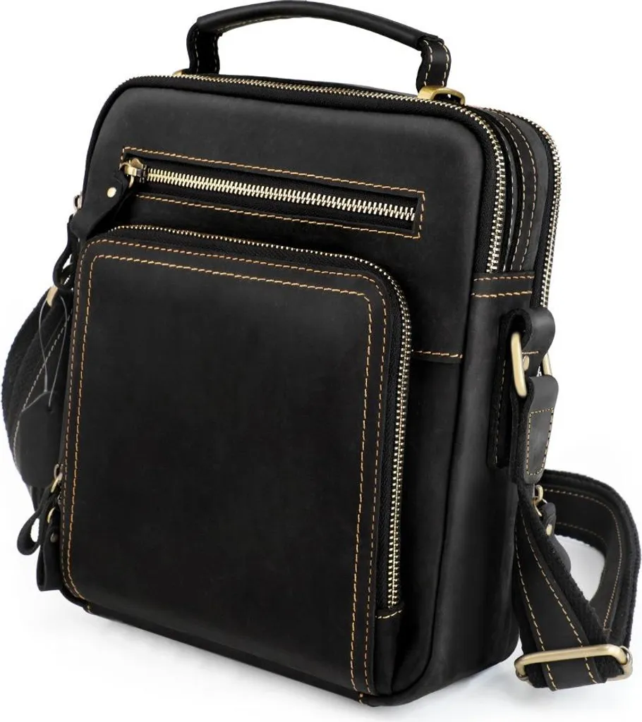 Sac Bandoulière Cuir Crazy Horse Robuste - Finition Vintage Artisanale