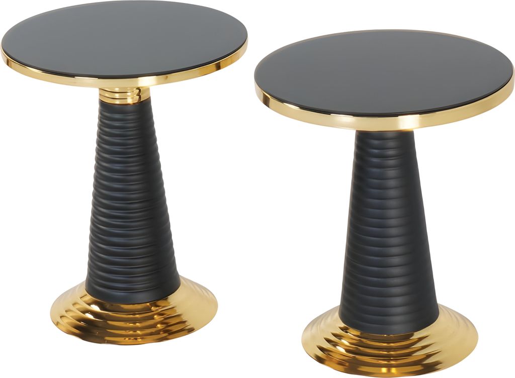 Beistelltisch aus Holz in Schwarz modern elegant