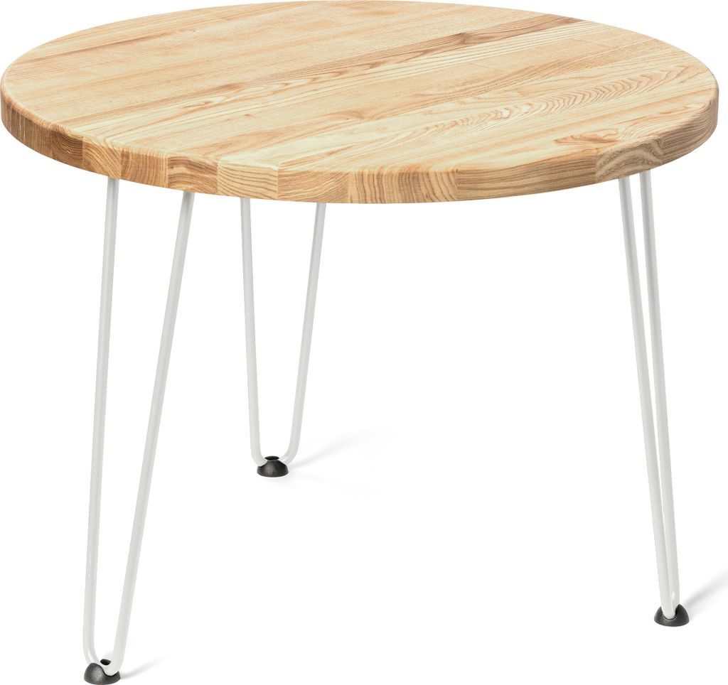 LAMO Manufaktur Couchtisch rund aus Holz 60 cm | Beistelltisch couch | Nachttisch Holz, Wohnzimmertisch klein, Kaffeetisch | Stärke: 28 mm, Farbe:...