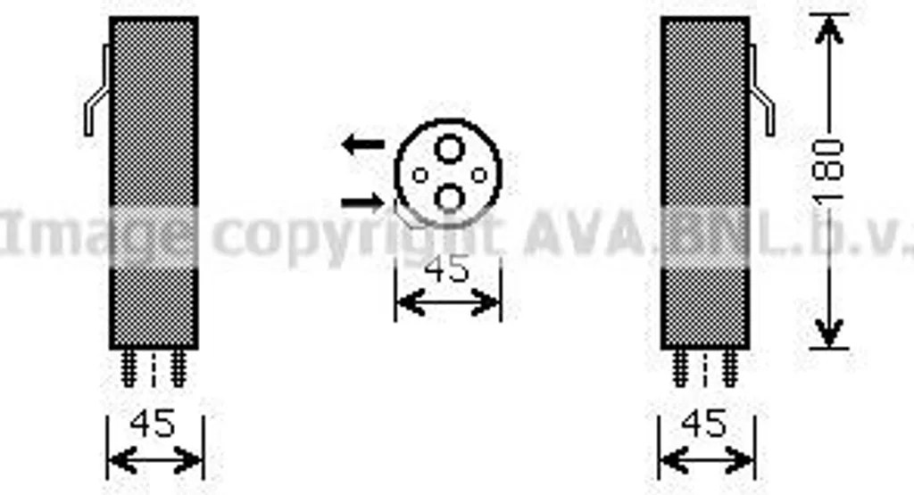 Bouteille déshydratante de climatisation PRASCO FDD584 pour Ford Transit