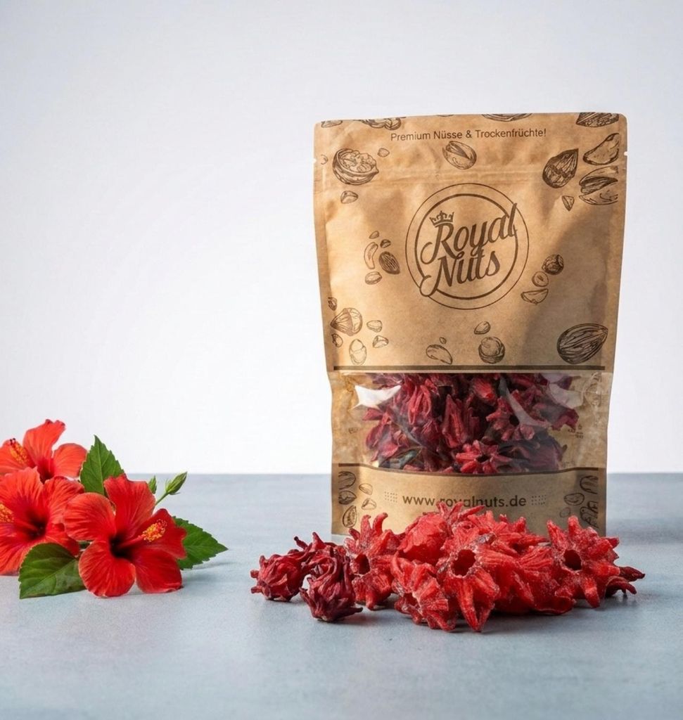 1000g Getrocknete Hibiskusblüten, kandiert Produktbild 