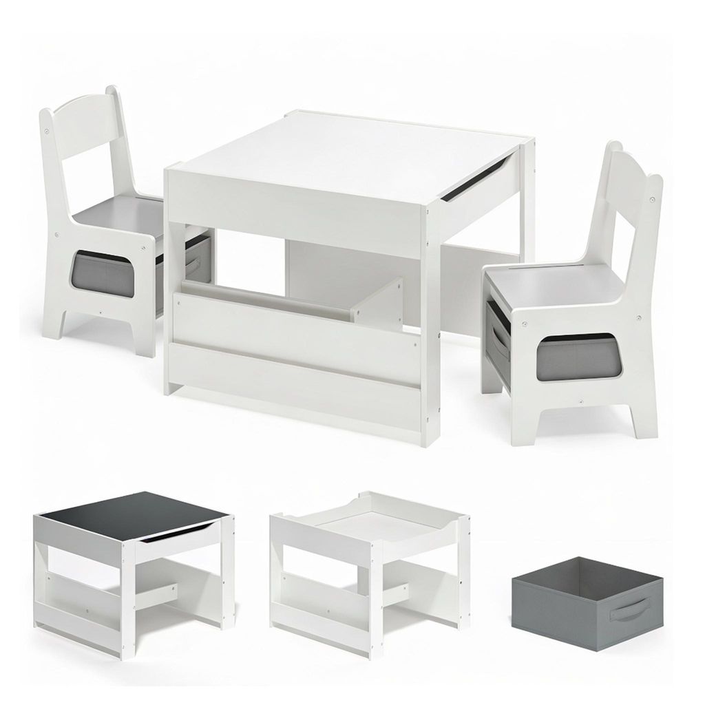 BEALIFE 3-teilige Kindersitzgruppe TB91 | Kindertisch mit 2 Produktbild 