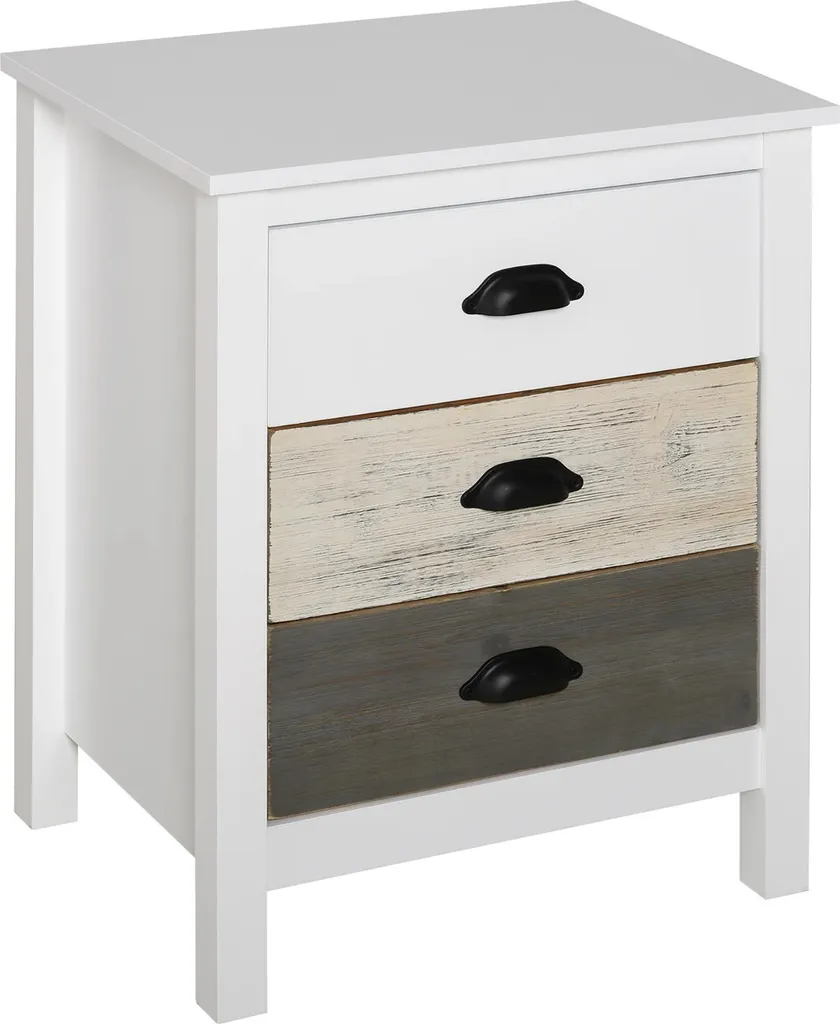 Petite commode blanche 3 tiroirs pour gagner de la place dans la chambre