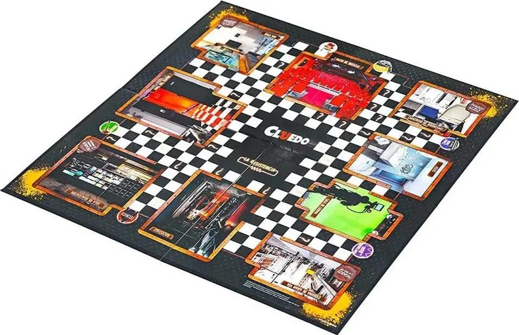 Cluedo Multicolore One Size - Jeu d'Enquête avec Accessoires Détails
