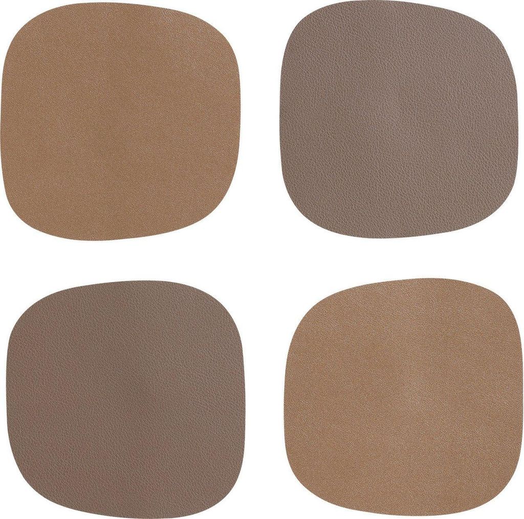 Vinanivao Untersetzer 10 x 10 cm bronze/braun 4er-Set