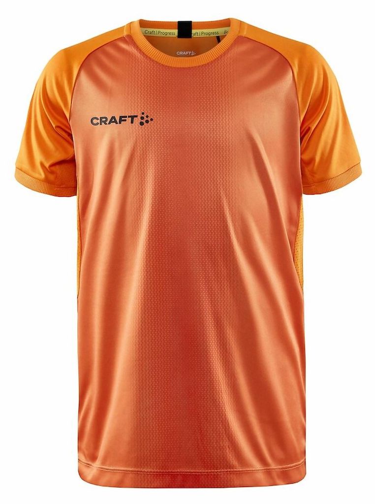 CRAFT Progress 2.0 Graphic Jersey JR Carrot/Black 122/128