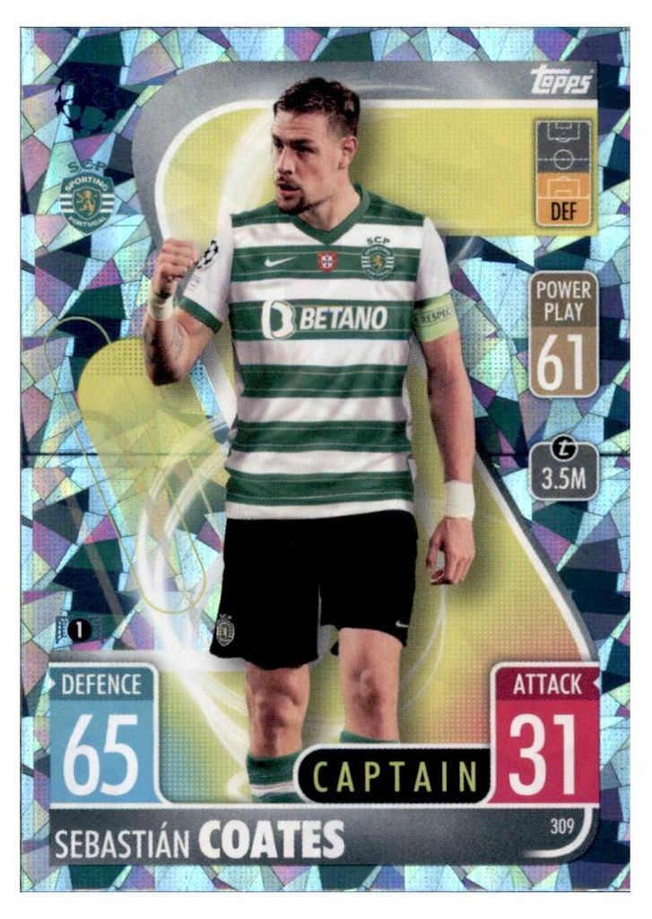 309 - Sebatian Coates - Kapitän Karte - CRYSTAL - 2021/2022