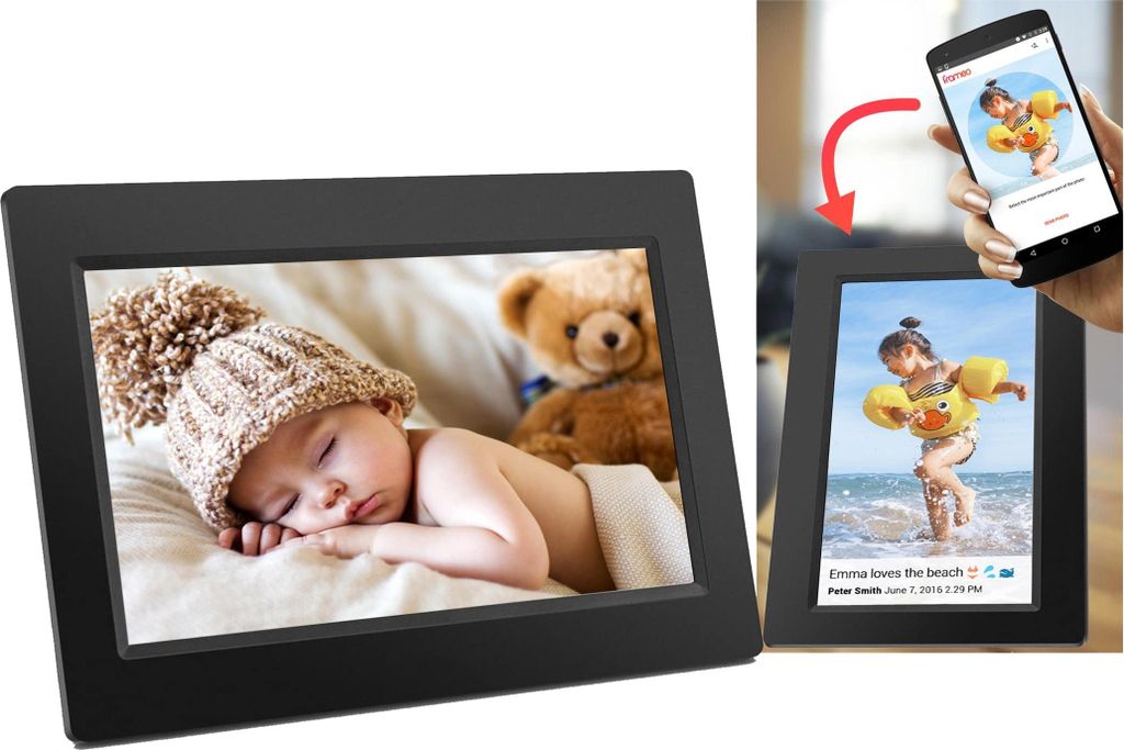 Denver Frameo PFF-1015, zwart, 25,4 cm (10,1 inch), 16 GB Productafbeelding 