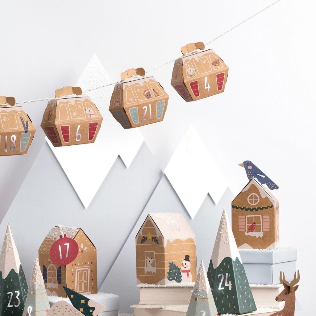 Kit pour faire son propre calendrier de l'avent montagne Image du produit 