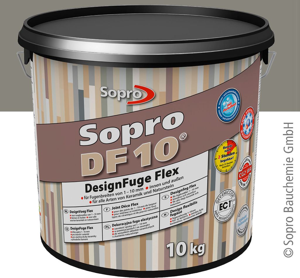 Sopro DF 10 Fliesen 10 kg Design Fuge Fugenmasse Produktbild 